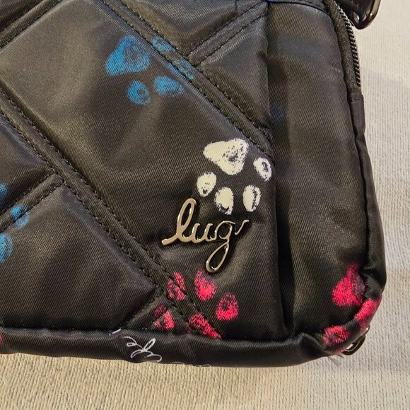 Lug Scoop NEW Black SE Crossbody Bag Paws Black NWOT 1764-A Dog Cat Puppy Kitty - Picture 14 of 16